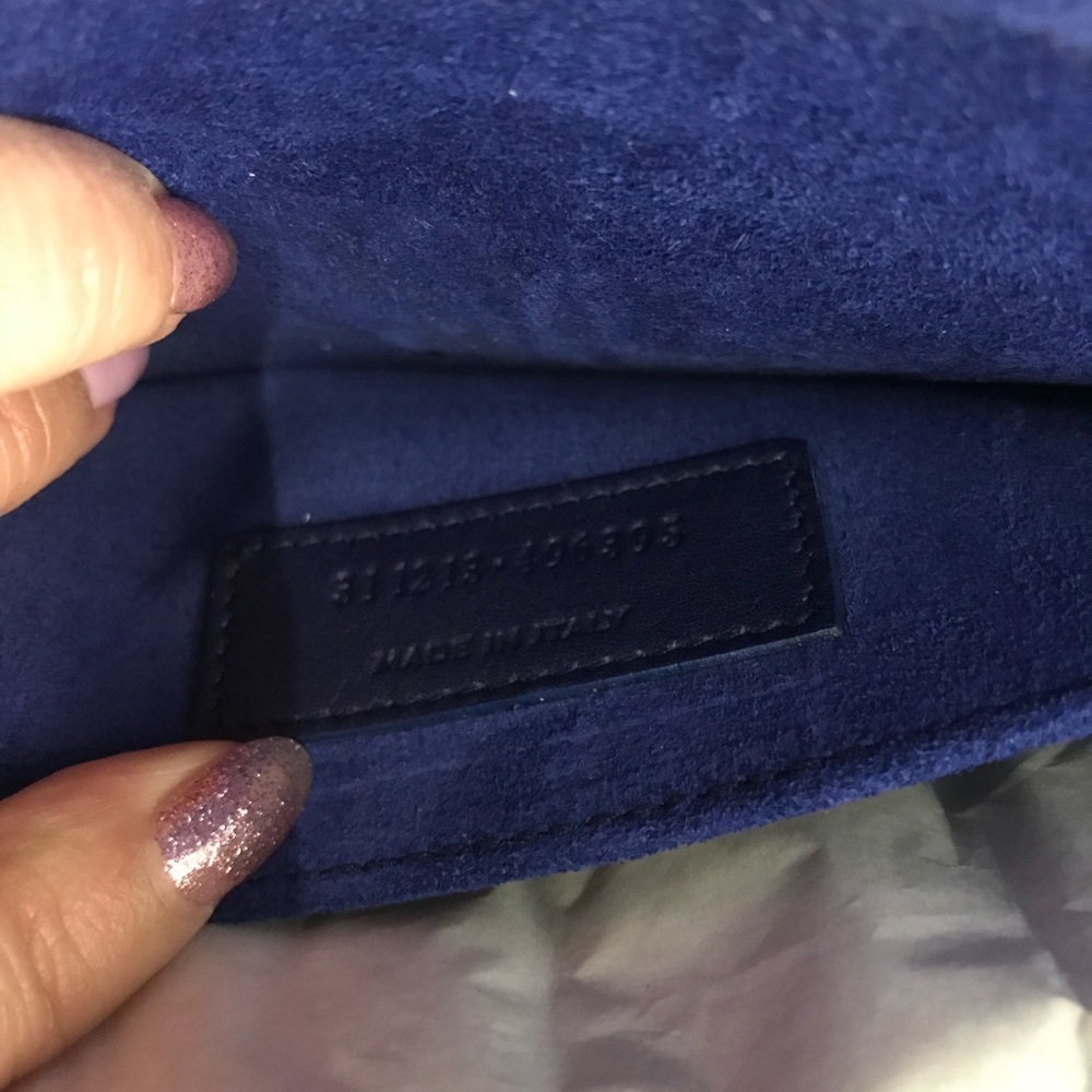 New Auth Saint Laurent Y Clutch w/GHW - Picture 7 of 7